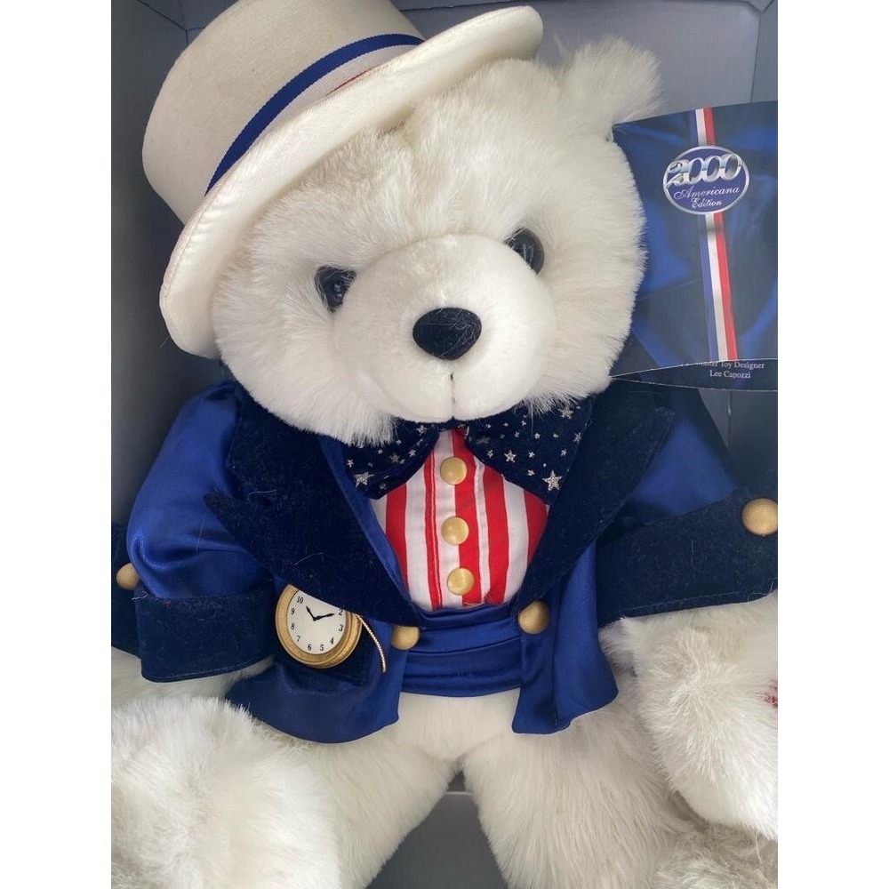 DanDee 2000 Americana Edition Musical Teddy Bear In‎ Original Box - Works